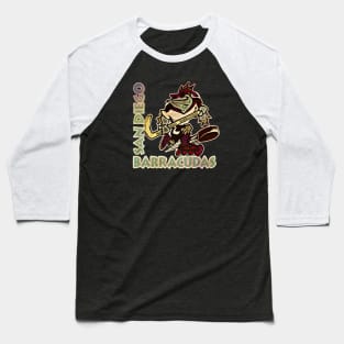 San Diego Barracudas Roller Hockey Baseball T-Shirt